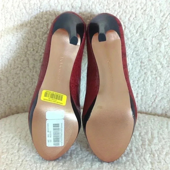 BCBGeneration "Tina" Red Croc Patent Leather Stiletto Pumps - Picture 8 of 8